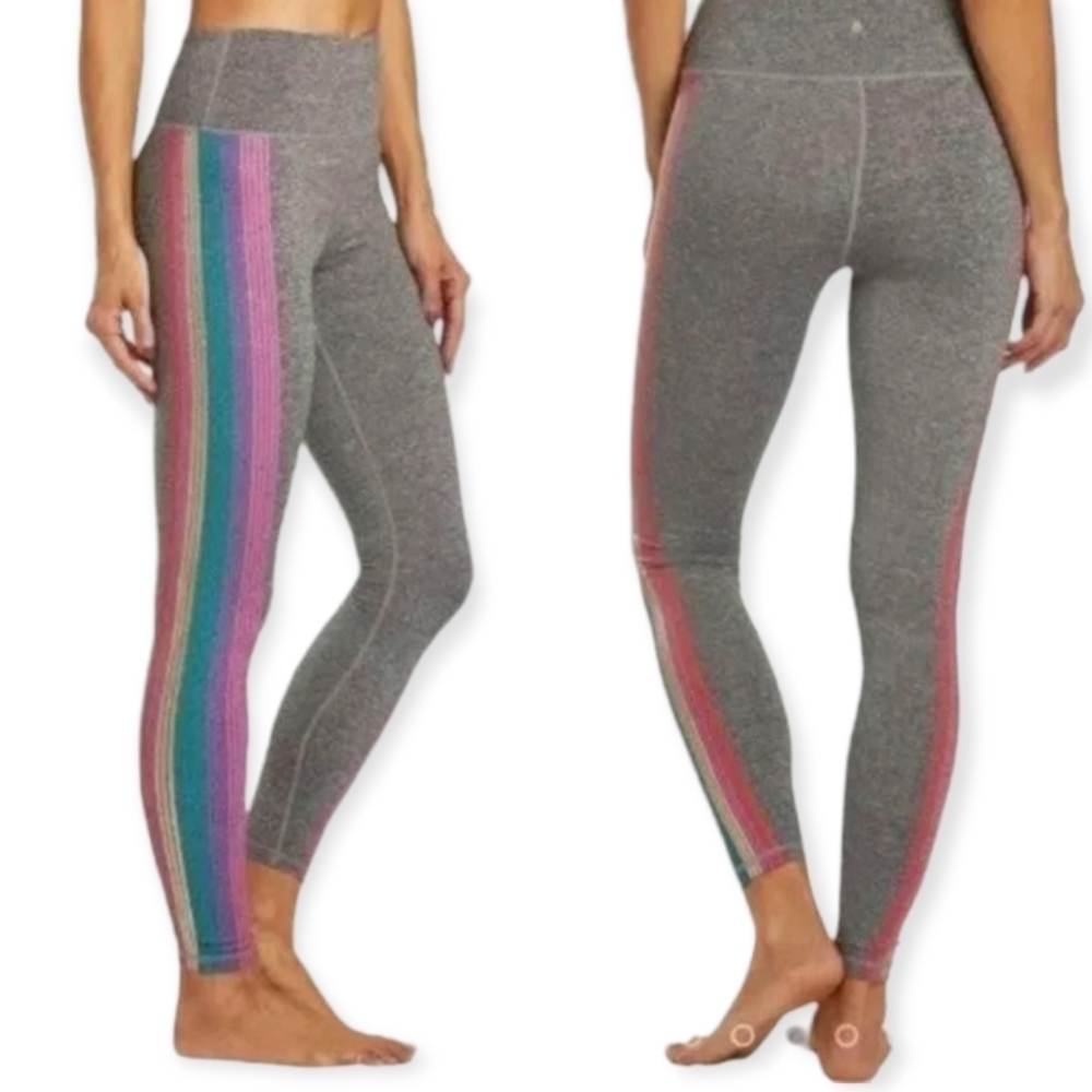 Spiritual gangster essential shimmer rainbow leggings size xs